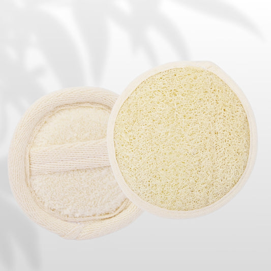Natural loofah makeup remover pad